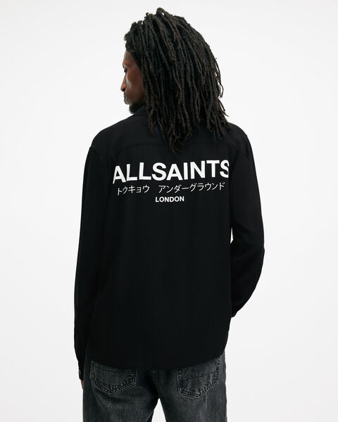 073 Sb Underground Logo Check Long Sleeve Shirt | AllSaints UAE