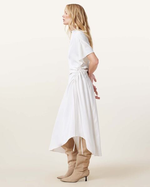 rosie short sleeve midi dress ALLSAINTS Rosie Short Sleeve Midi Dress