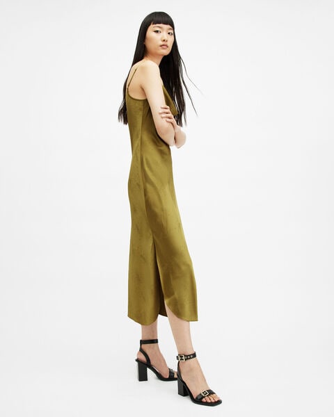 Buy Hadley Jaquard Dress - Sap Green | AllSaints UAE Buy Hadley Jaquard Dress - Sap Green | AllSaints UAE